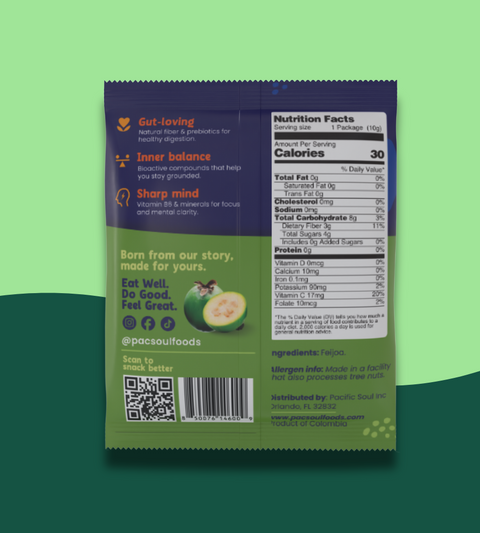 Feijoa Crunchy Superfruit Bites