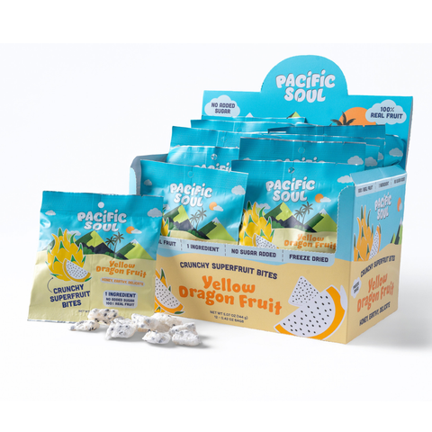 Yellow Dragon Fruit Crunchy Superfruit Bites